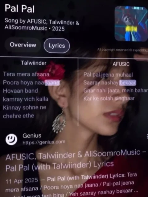 Pal Pal Jeena Muhal CapCut Template