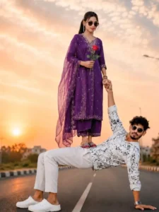 Couple Dance Image Prompt Gujarati